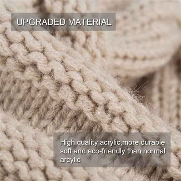 3 Pack Women\'s Winter Hats Slouchy Beanies Oversized Knit Warm Hats main image 5